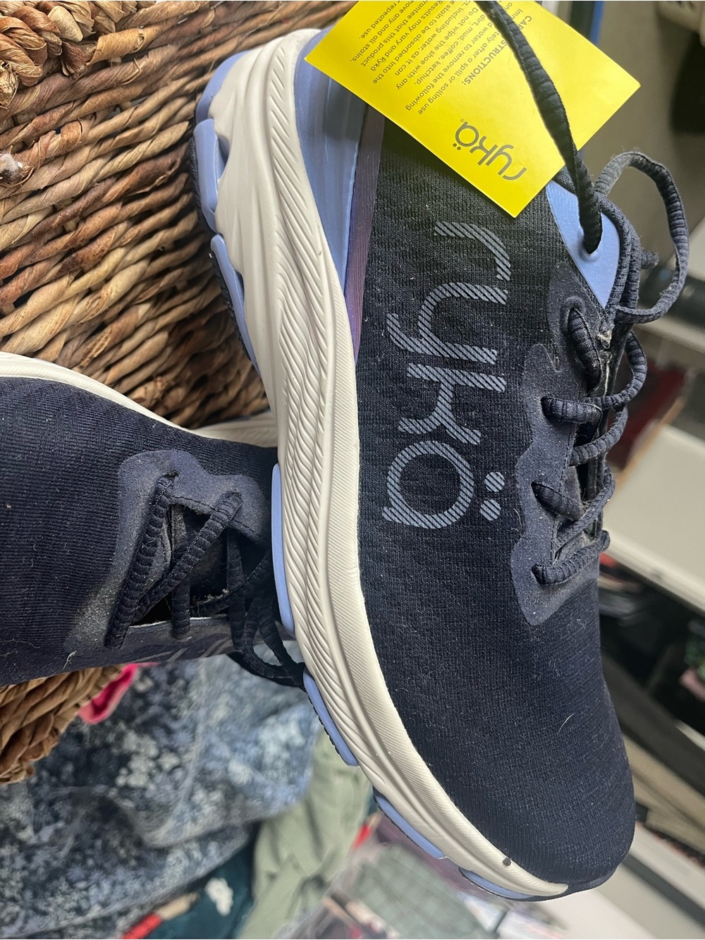 Ryka Women’s Navy Athletic Lace-Up Walking Sneakers - Picture 2 of 7